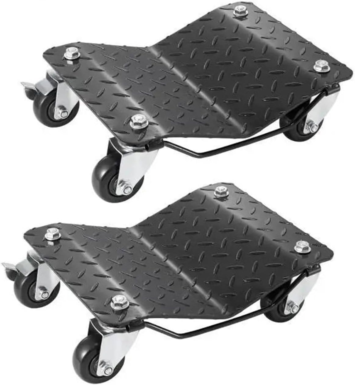 Trailer Mover Car Tire Wheel Trolley Dollies 2/4Pcs 1500 Lbs Weight Capacity Vehicle Skates Moving Tire with 4 Casters Cart Moving Cars