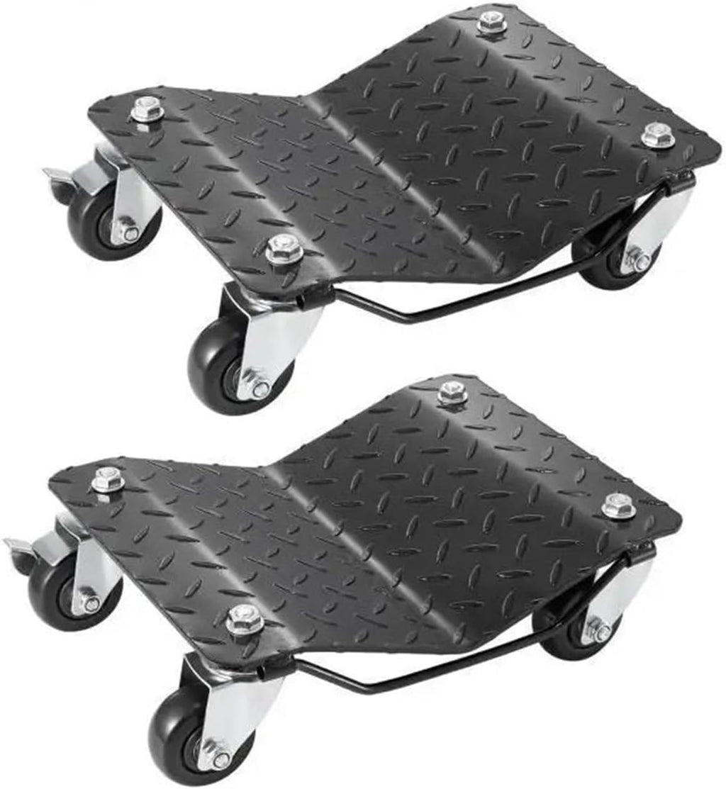 Car Moving Dolly Car Tire Wheel Trolley Dollies 2/4Pcs 1500 Lbs Weight Capacity Vehicle Skates Moving Tire with 4 Casters Trailer Mover