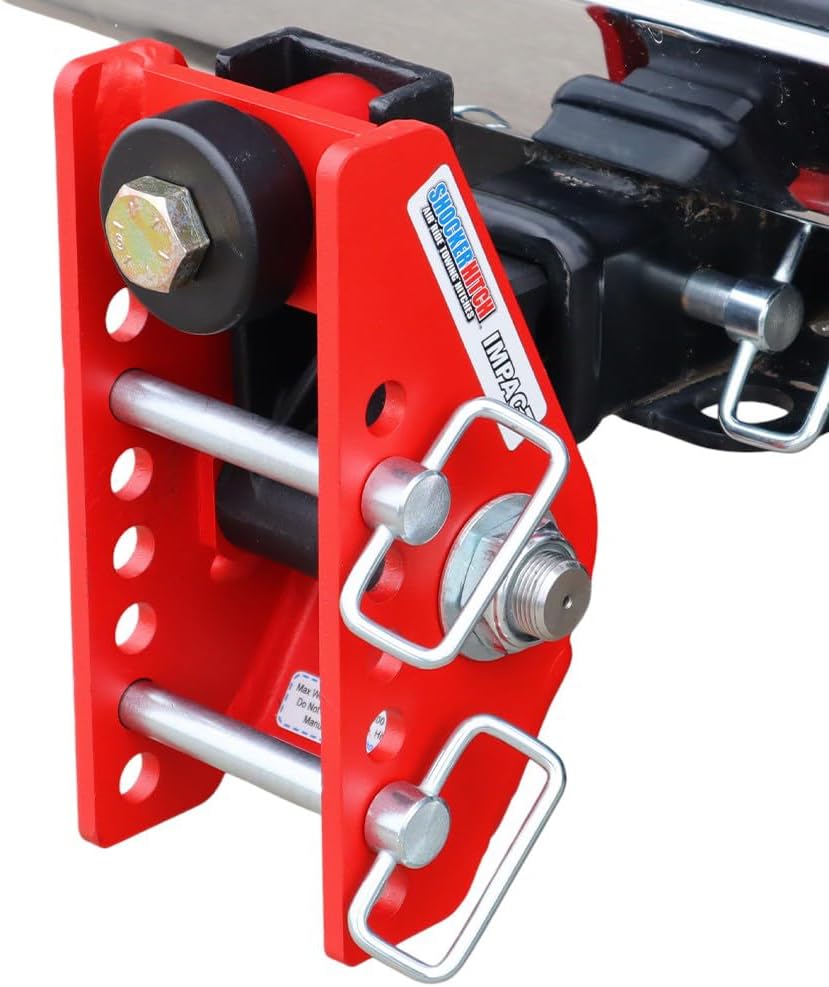 Shocker Impact Cushion Hitch & Sway Control Towing Kit - Fits 2-1/2" Hitch - Has Black Combo 2" & 2-5/16" Balls & 2 Sway Bars