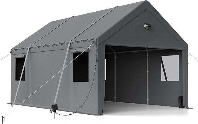 10x20 Carport Canopy, Heavy Duty Car Port, Portable Car Ports Garage by BENASS