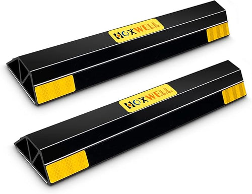(New Updated 18" 2 Packs Heavy Duty Parking Stopper by HOXWELL