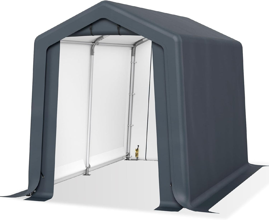 Sophia & William Outdoor Storage Shed Carport 6x10 ft Heavy Duty, Portable