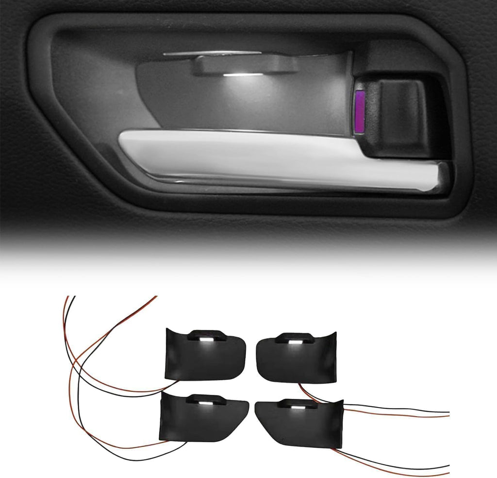 L2R for Toyota Land Cruiser Prado J250 LC250 (2024-2025) Interior Door Handle Bowl LED Lights Handle Bowl Mood Lighting Car Interior Decorative 1 Set (White Lighted)