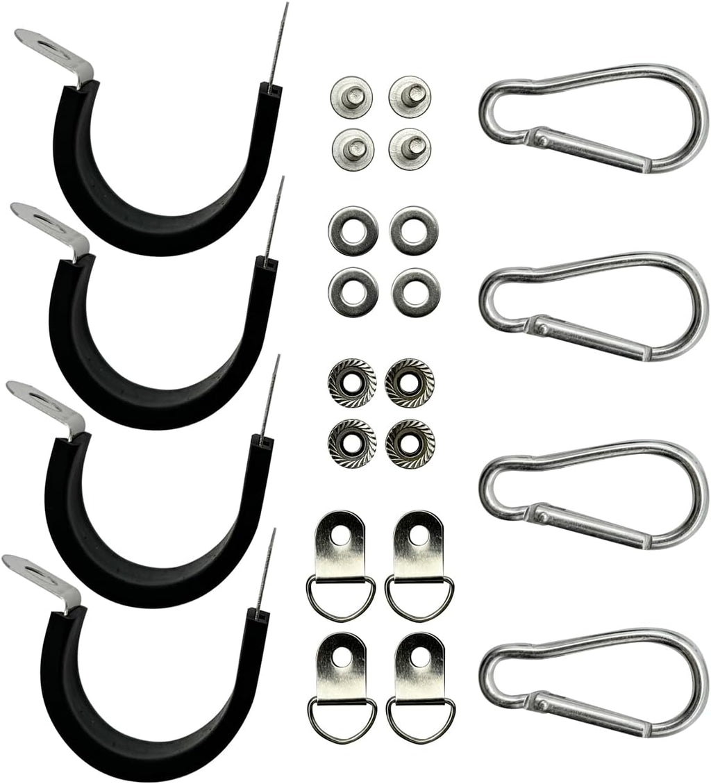 4PCS Flag Mount for led Whip Lights,Whips and Rocks Lights, Fit Diameter 1.9cm to 2.2cm 5150 LED Whip light Poles for UTV ATV Can-Am Polaris RZR SXS Boats Ulti Offroad (4 mount)