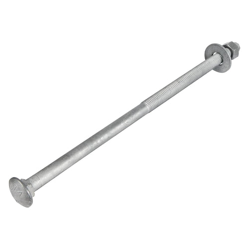 1/2" x 12" (25 pack) galvanized carriage bolt, main product view
