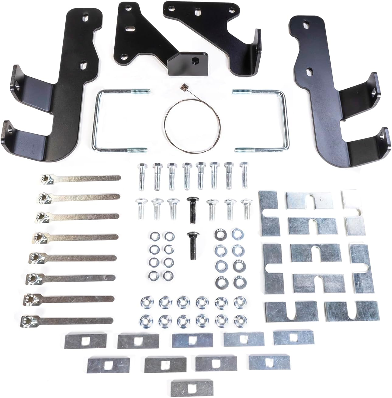 Husky Towing 33204 Fifth Wheel Trailer Hitch Mount Kit 4‑Piece Custom Bracket for ISR Rails, Bolt‑On No Drill, Hardware Included