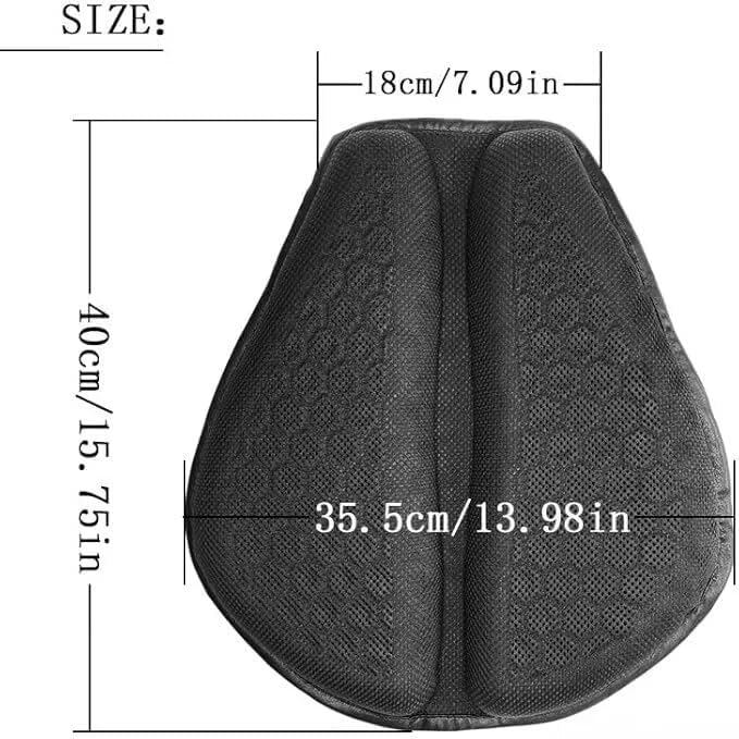 hexrider - hex Rider seat Cushion - Long Distance SEAT Cushion Original (Black,ONE SIZE-1PCS)