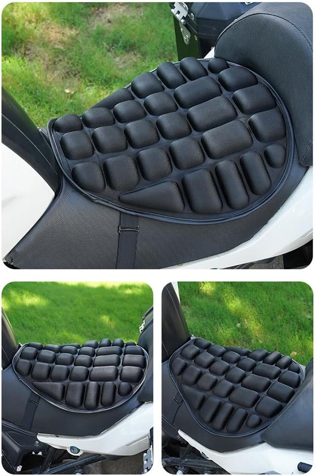 Motorcycle Seat Cushion for Husqvarna 901 Norden 901 Norden901, 3D Mesh Breathable Motorbike Seat Pad Pressure Relief, Shock Absorbing Comfort Saddle Cover for Touring Rides,Thick Model