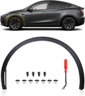 Driver Side Front Fender Trim for Tesla Model Y 2020 2021 2022 2023 2024, Front left Side Wheel Arch Fender Flare Molding Trim For 1494185-00-B;1494161-00-B