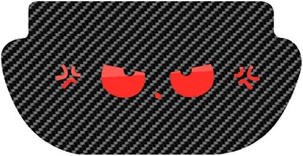 Car Decoration for Tesla Model Y Car High Mounted Brake Lamp Carbon Car Brake Projection Board PVC Soft Decal Top Tail Light Emblem Stickers Trim Decoration Cover Panel