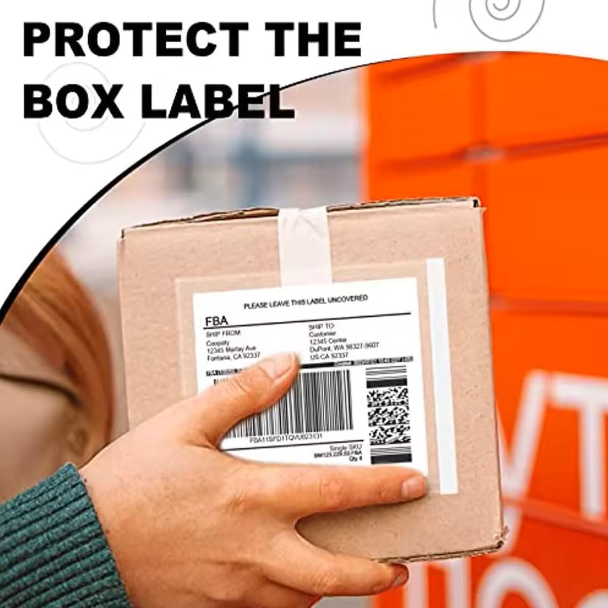 7"x 10" clear packing list envelopes packing slip showing dimensions