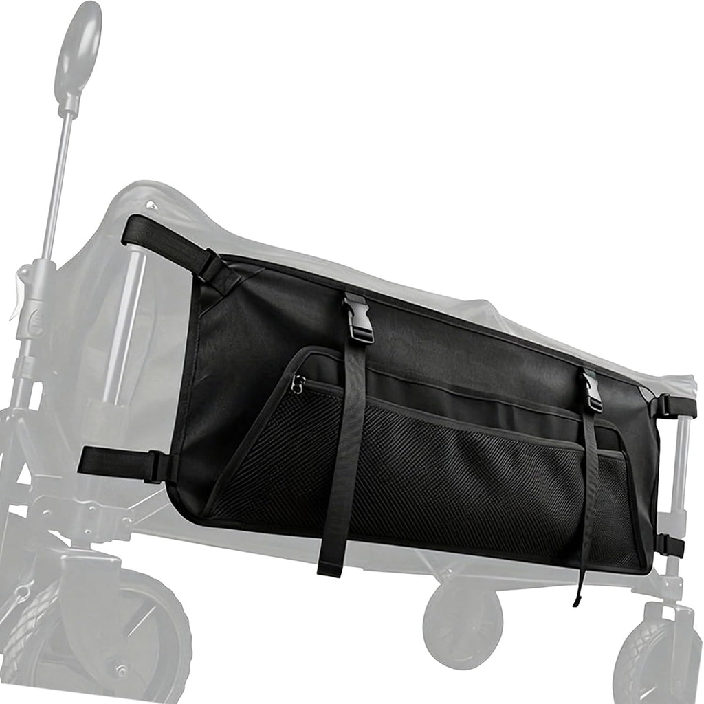 Camping Side Storage Bag 600D Oxford Cloth Foldable Cart Organizer Adjustable Hook and Loop Straps Utility Side Pocket Storage for Beach Camping Hiking Outdoor Gear Organization