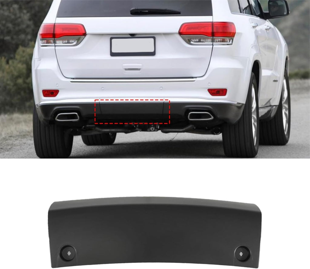 Rear Trailer Hitch Cover Panel for 2014-2021 Jeep Grand Cherokee, 2022 Jeep Grand Cherokee WK PP Plastic Lower Tow Bumper Panel Filler Replace 1WD25TZZAE, CH1137102