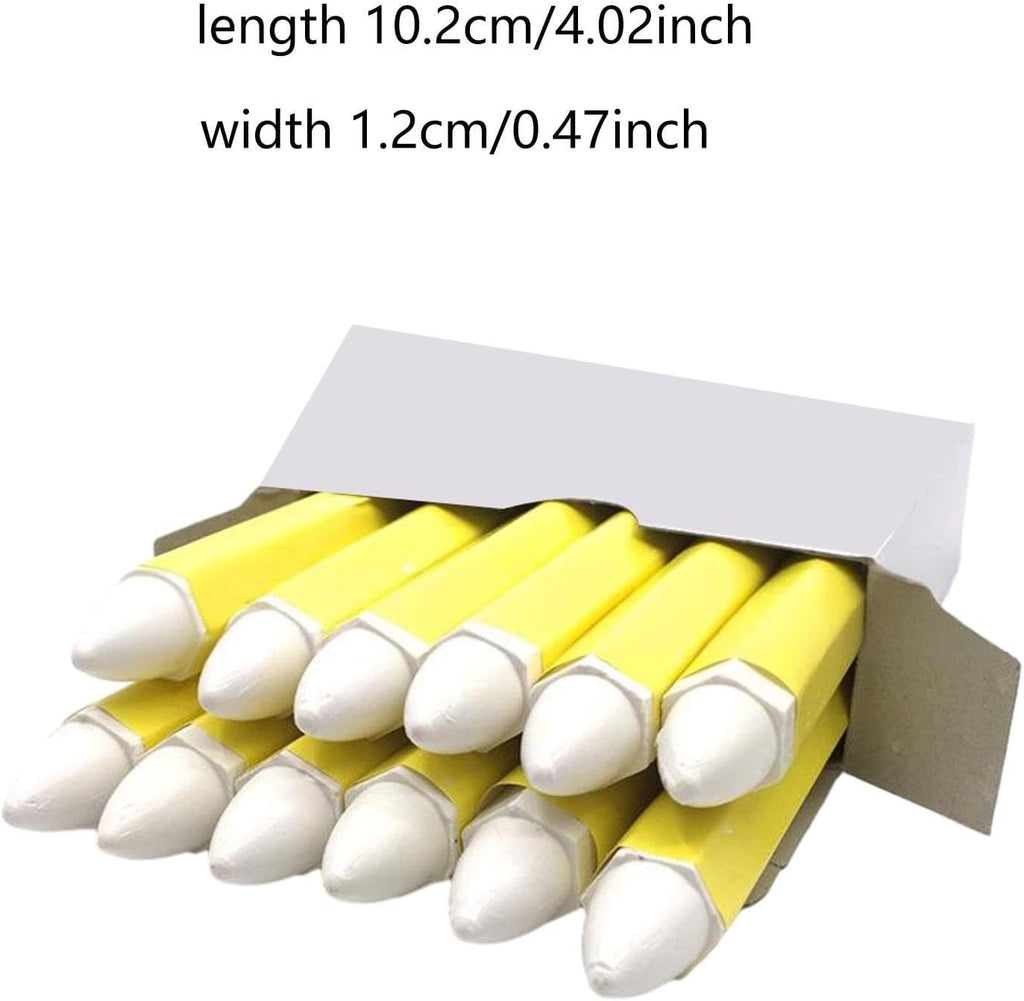 12 Pieces White Tire Marker Professional Portable Paint Pen for Car Tires