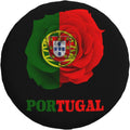 Flower Portuguese Portugal Flag tire Cover Universal fit car Trailer rv SUV Truck Camper Vehicle Soft Sun Protection Wheel Cover 16 inch