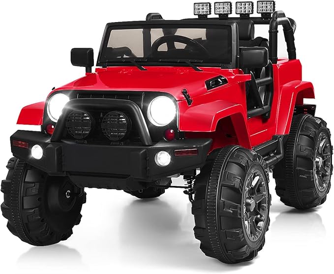 Costzon Ride On Car, 12V Battery Powered Electric Ride On Truck w/Parental by Costzon