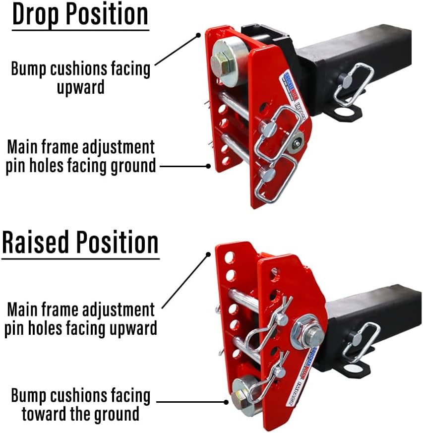 Shocker Impact Cushion Hitch & Sway Control Towing Kit - Fits 2-1/2" Hitch - Has Black Combo 2" & 2-5/16" Balls & 2 Sway Bars