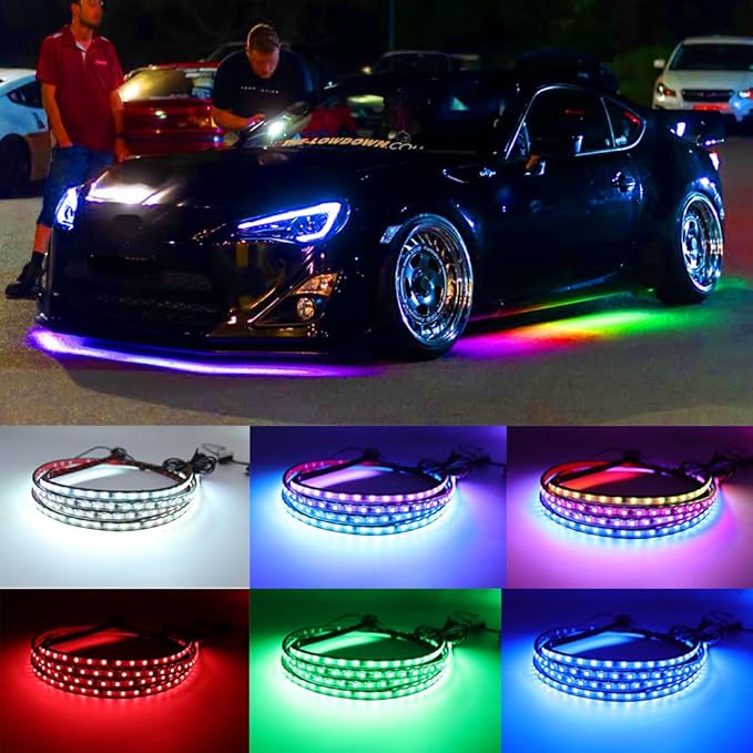 Underglow Lights for Car, APP Control 12V Flexible LEDs Underbody Lights - Image 5