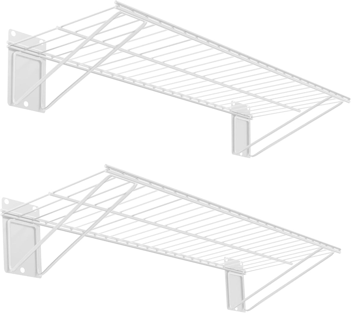 wall shelf 24'' x 11'', white wall mounted shown in use