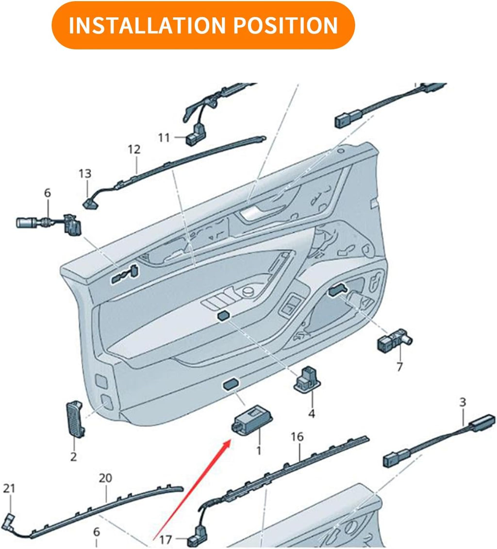 2Pcs Never Fade LED Door Light Logo Projection, Ghost Shadow Puddle Light Compatible for A3/A4/A5/A6/A7/A8/Q3/Q5/Q7/R8/TT/RS/S3/S4/S5/S6 Accessories (4 Rings)