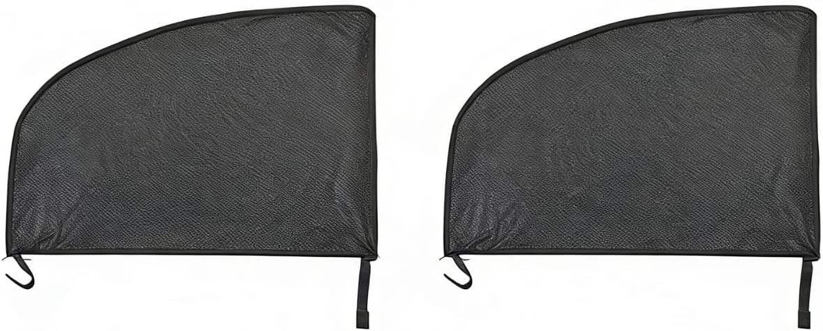 4 Pcs Universal Car Window Screens for SUV, Front & Rear Breathable Mesh Covers, Anti-Mosquito UV Protection Sun Shades for Camping, Fits Most SUV