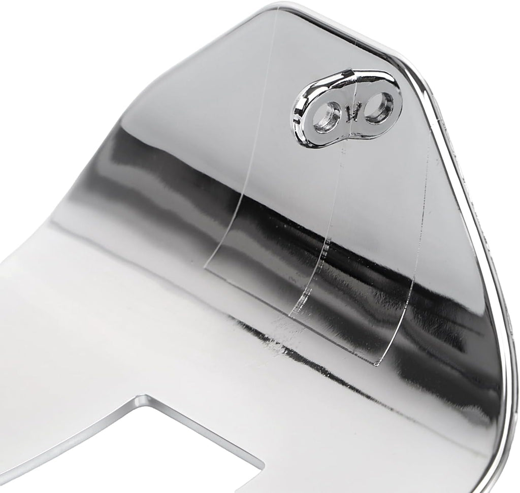 Chrome Taillight Cover Motorcycle Rear Tail Light Visor Cover Fit for Harley Softail Sportster Dyna Touring Road King Electra Street Glide 1973-2023