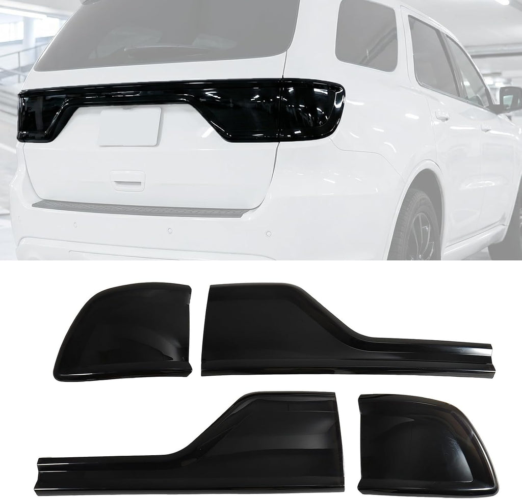 Smoked Black Tail Light Cover for Dodge Durango 2014-2024