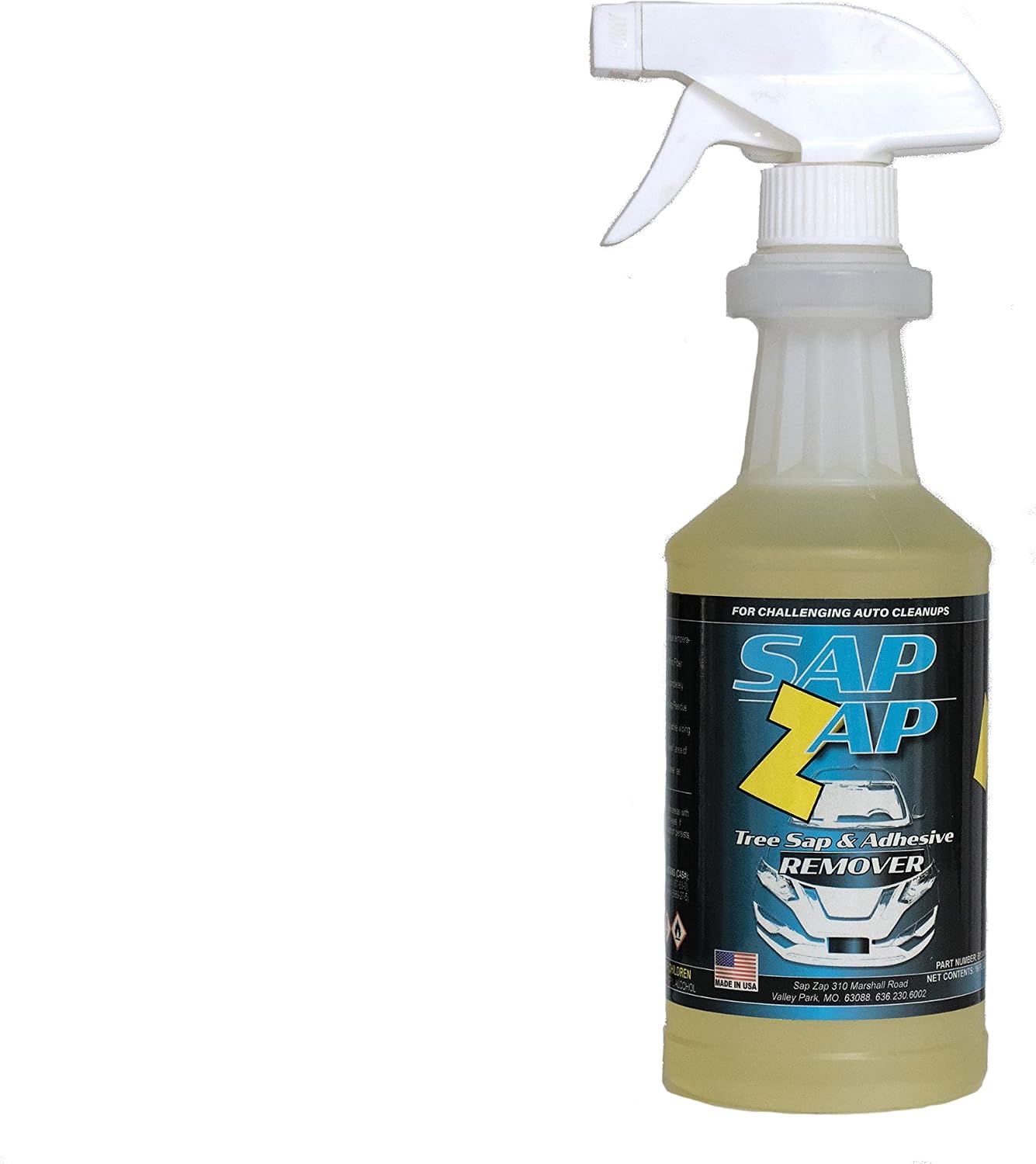 Tree Sap Adhesive Remover Car Cleaner, Yellow, 16 oz