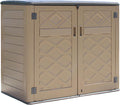 HOMSPARK Storage Shed Weather Resistance, Horizontal Storage Shed