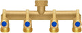 Brass Garden Hose Splitter, 4 Way Hose Splitter, Outdoor Hose Splitter by Unknown