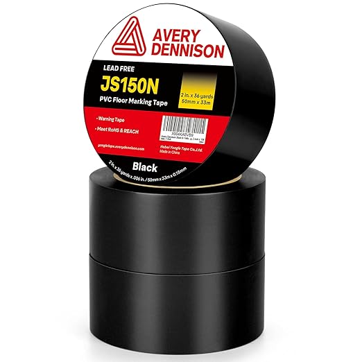 Floor Marking Tape, 2 in x 108 FT Strong Adhesive Caution Tape, High Durability by AVERYDENNISON
