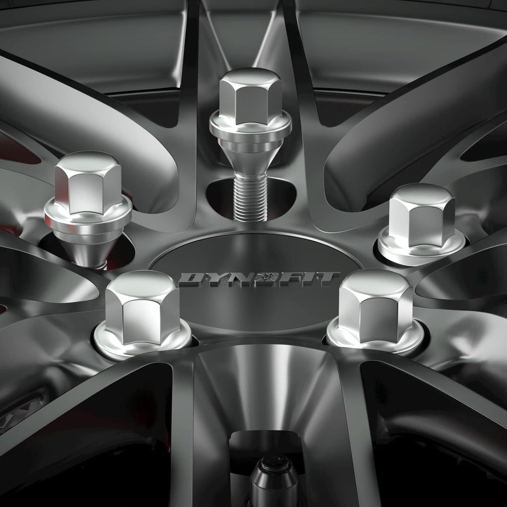 dynofit 12x1.25 OEM/Stock Wheel Lug Bolts, 20pcs ET 28mm Shank 19mm Hex 2.45 inch Length Solid Chrome Studs Set for 2015-2022 Je/ep Renegade, 2018-2022 Compass, 2014-2022 Cherokee and More