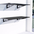 2-Pack 2x4ft Garage Wall Shelving, 2 Shelf Total 8 ft Garage Wall Storage