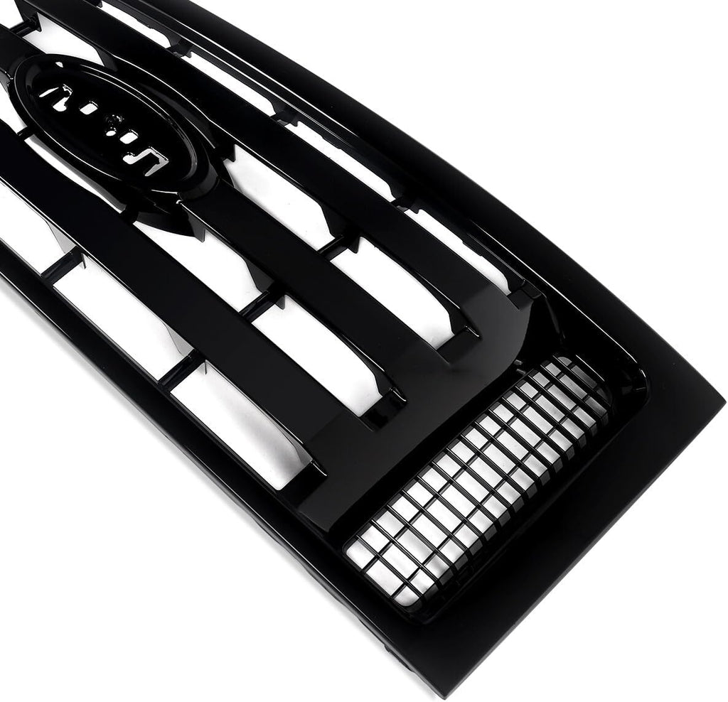 Bewild Front Bumper Grille Assembly Compatible with 2009-2014 Ford F-150 F150 XLT, Housing and Insert Grille Assembly Guards Replacement 9L3Z8200D FO1200511 (Black)
