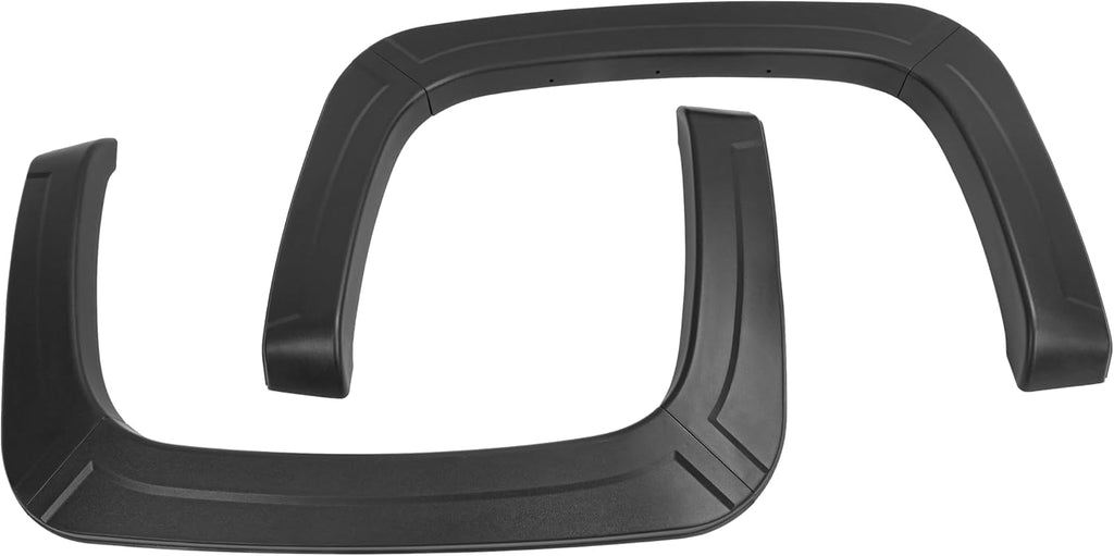 ALMULOO 4Pcs Fender Flares Compatible with 2007-2013 Chevy Chevrolet Silverado 1500 Standard Cab/Extended Cab Wheel Arch Covers Plastic(PP) Textured Black