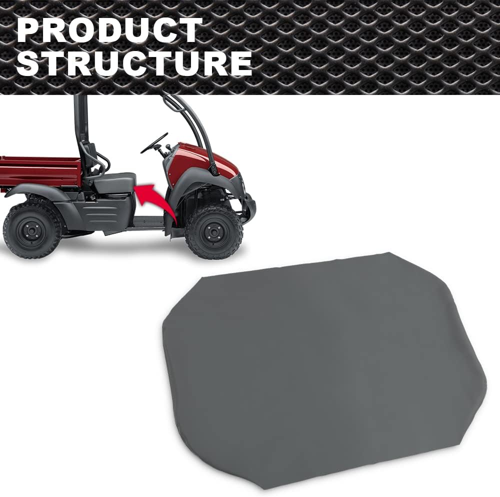 CNNELL Vinyl Seat Cover Bottom Compatible with Kawasaki Mule 400 600 610 UTV 4x4 Gray