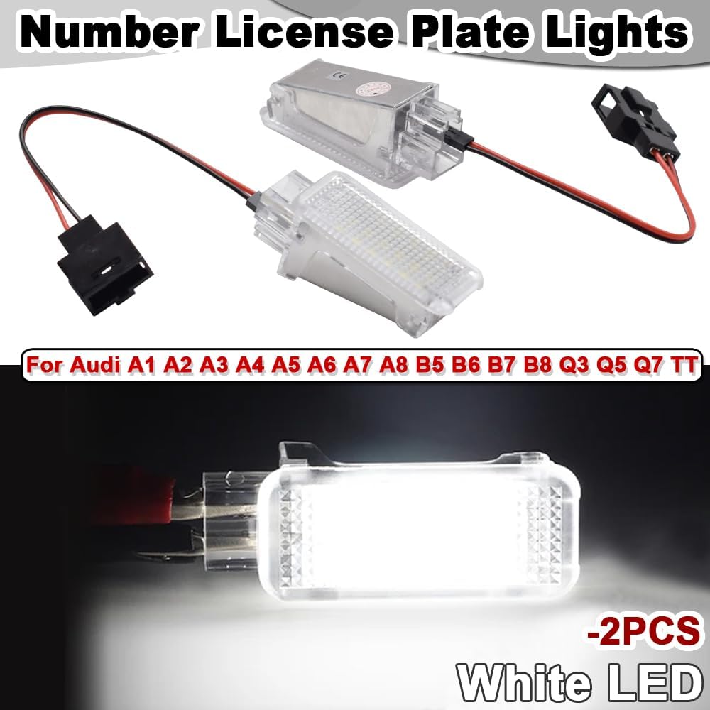 2Pcs Canbus Car White LED Courtesy Door/trunk/Footwell/glove box light lamp For Au#di A1 A2 A3 A4 A5 A6 A7 A8 Q3 Q5 Q7 TT VW Skoda