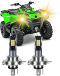 H4 Light Bulbs for Can-Am Outlander 500 800 2007-2012, 2015, ATV Lamps, High & Low Beam Bulbs, No Decoder, IP68 Waterproof 2pcs