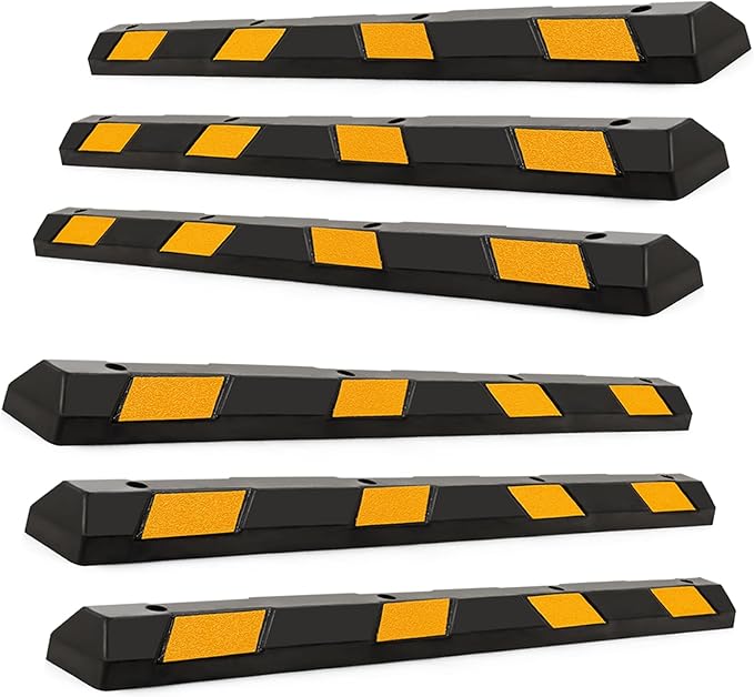 IRONMAX Parking Stopper for Garage, Heavy Duty Parking Block Garage Wheel Stop by IRONMAX