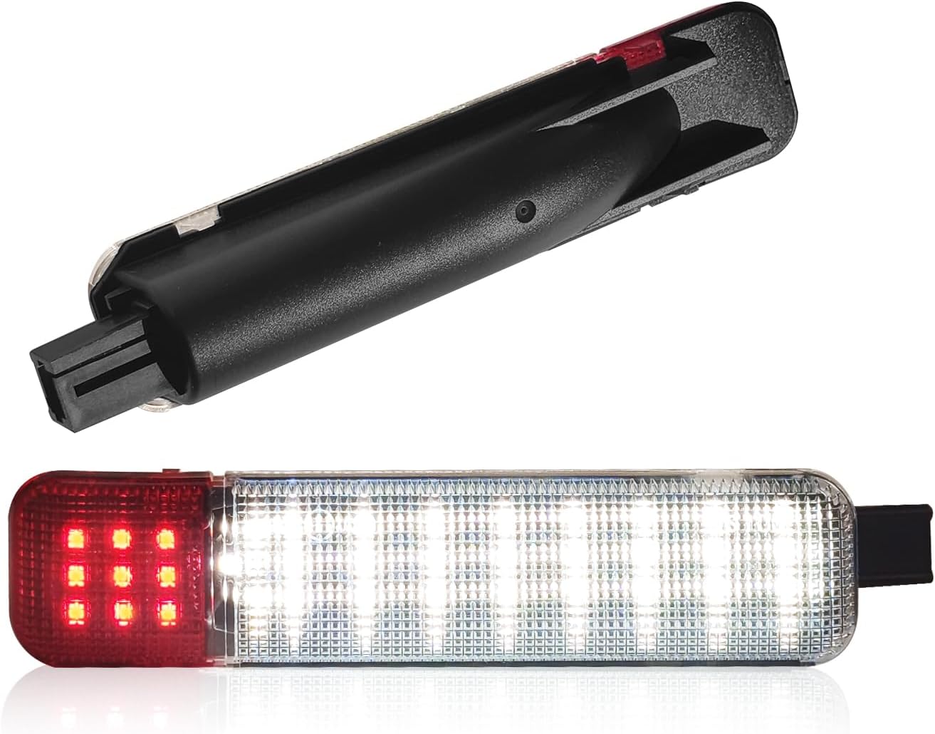 2PCS LED Interior Door Panel Light, White/Red Courtesy Warning Lights for Chevy GMC Silverado Sierra C/K 1500 2500 3500 HD Suburban Cadillac Escalade Hummer H2 Tahoe