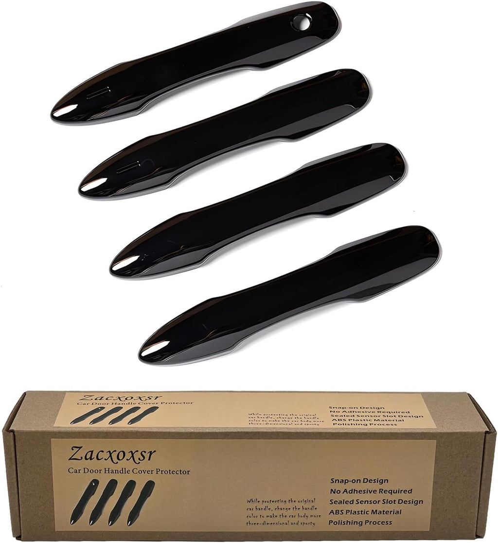 No Adhesive Snap-on Car Door Handle Cover Protector Compatible for Toyota 2018-2020 2021 2022 2023 2024 2025 2026 Camry 2019-2026 Corolla 2019-2022 Avalon 2016-2026 Prius 2020-2024 Venza Accessories