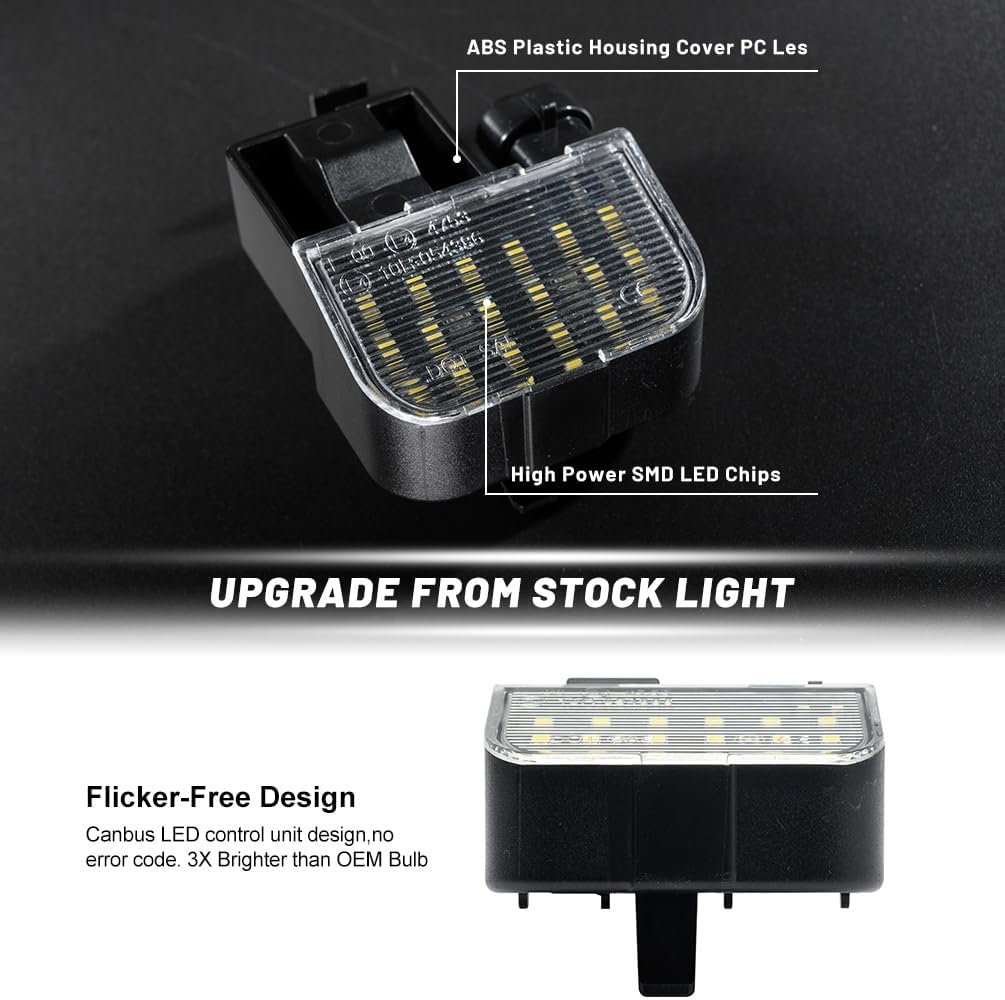 LED Under Hood Lamps for Hummer H2 Chevy GMC Savana Tahoe Suburban Express Silverado Sierra 1500 2500 3500 Envoy Yukon XL Trailblazer EXT Engine Compartment Works Lights 12450086 5722759