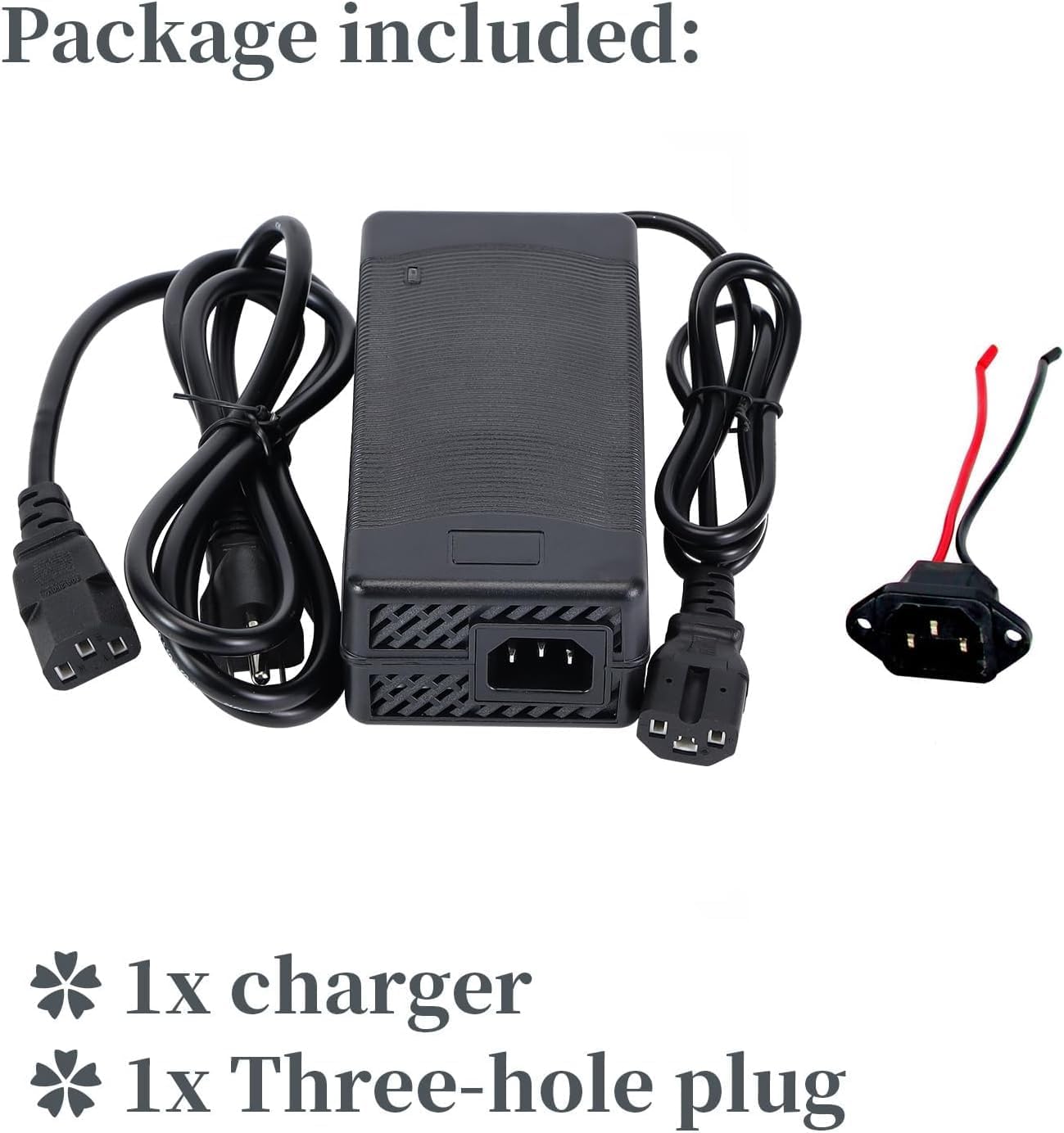 48V 3A LiFePO4 E-Bike B attery Charger,58.8V DC Output,110V AC Input for Lithium Iron Phosphate B attery Packs