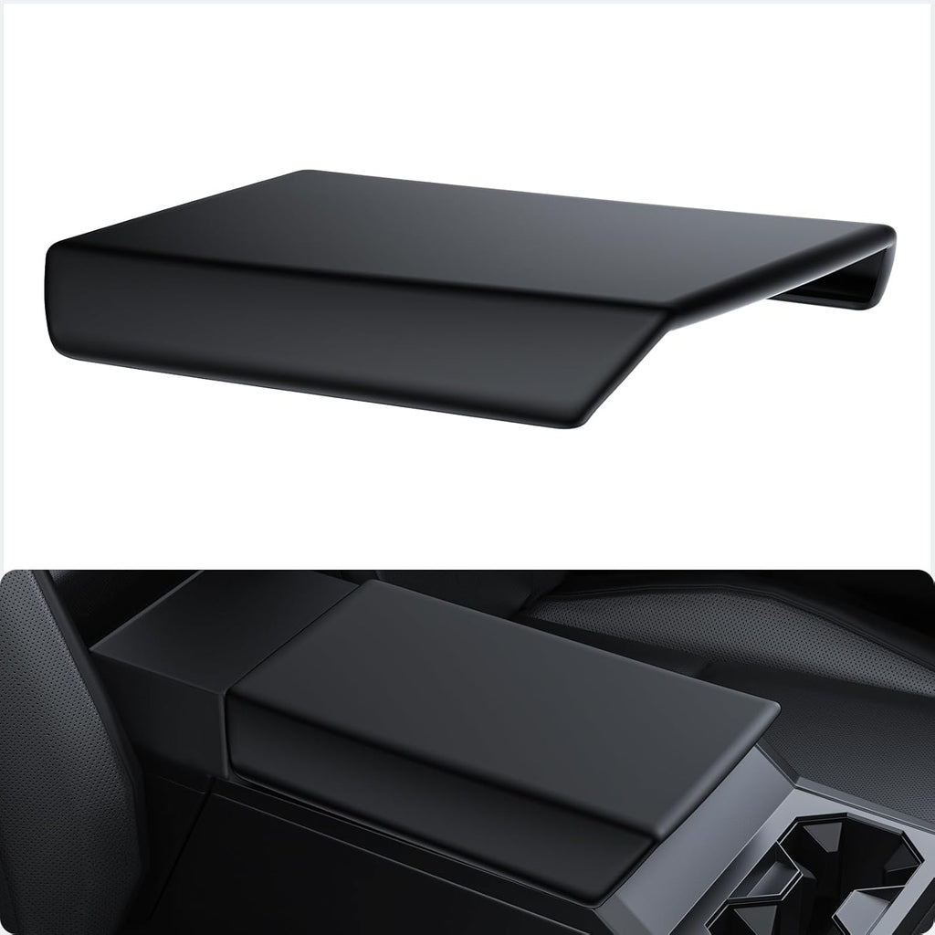 BASENOR Armrest Cover for 2026 2025 2024 Tesla Cybertruck Scratch Resistance Center Console Cover Non-Slip Arm Rest Protector [Proprietary Design] Cybertruck Interior Accessories Black