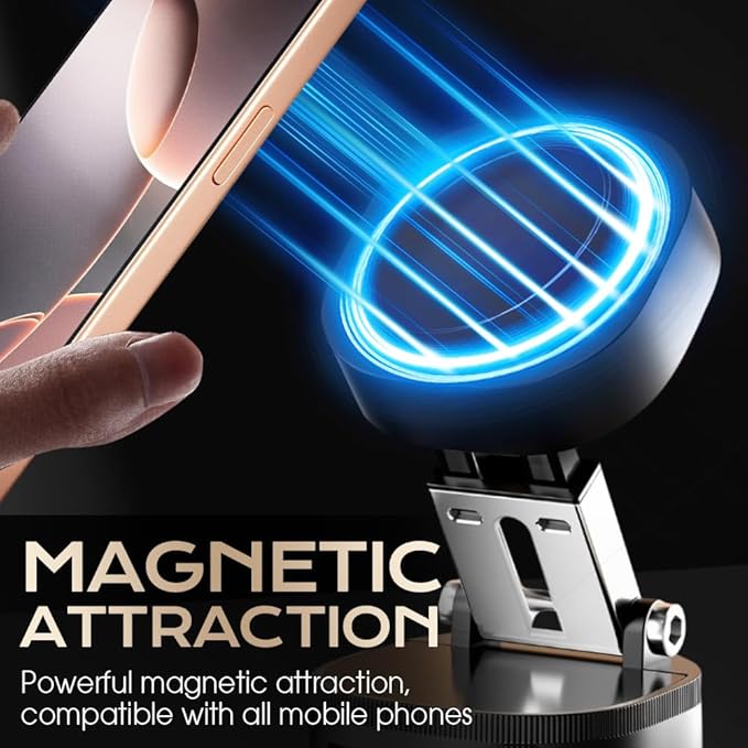 360° Adjustable Vacuum Magnetic Phone Holder, Upgraded Strong Suction Portable - Image 2