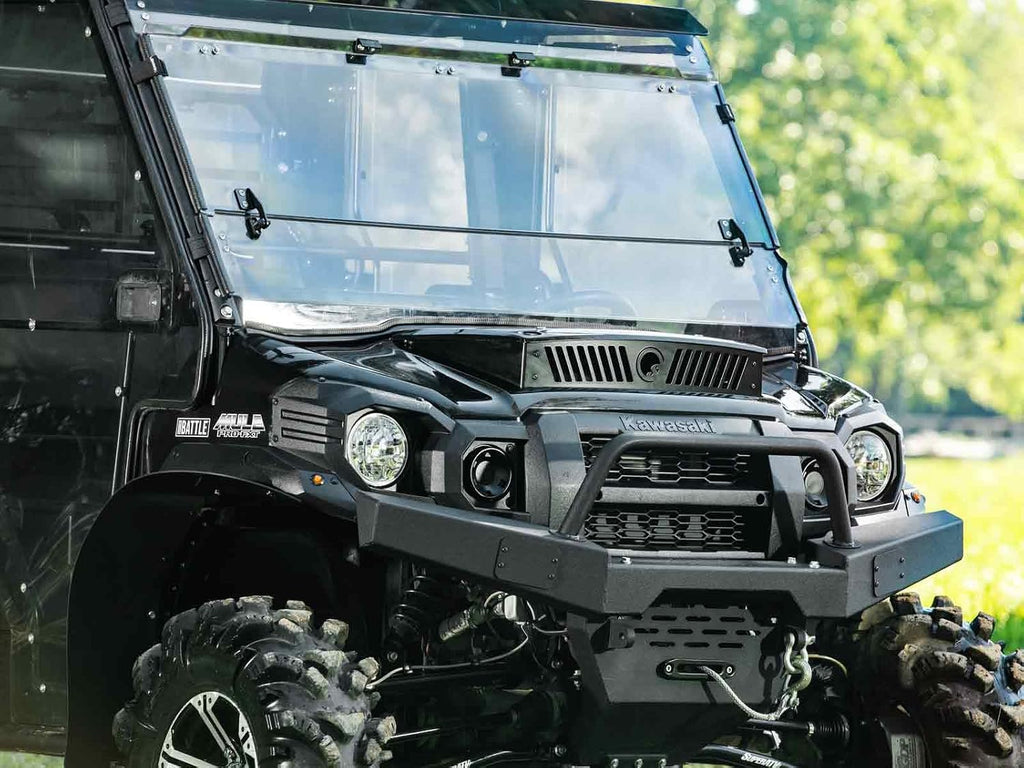 SuperATV Hood Scoop for 2016+ Kawasaki Mule Pro (See Fitment) | Made of Heavy Duty Steel Plating | Increases Airflow to Your Cab | Powder coated for Extra Durability