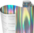 vvivid silver holographic chrome vinyl wrap rainbow finish, main product view