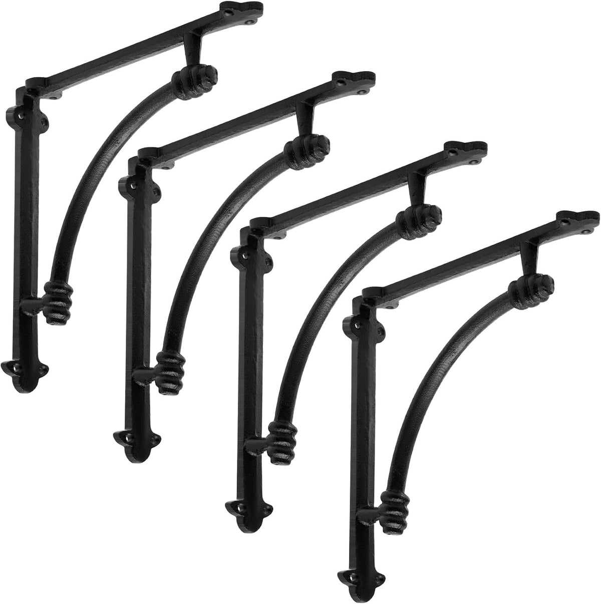 gisafai 4 pcs decorative shelf brackets 10 inch, main product view