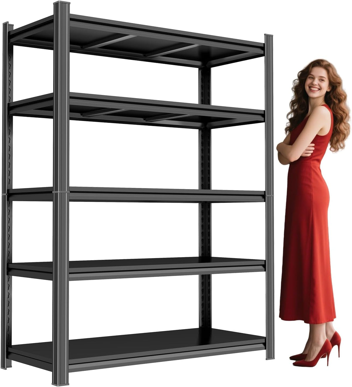 Garage Shelving 5-Tier Storage Shelves 3500LBS Heavy Duty Shelf Adjustable
