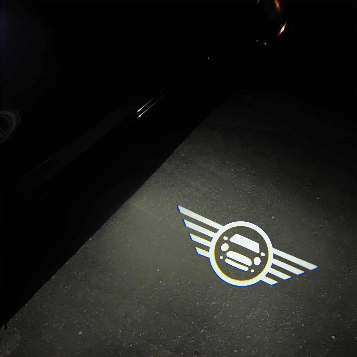 2Pcs Car Door Lights Logo for Mi/ni R55 R56 R57 R59 R60 R61 F55 F56 F57 F60 Accessories Ultra-Bright Welcome Light (Picture 2)